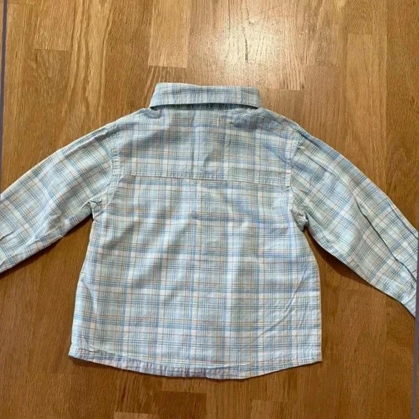 Camisa de mangas compridas xadrez para menino Kimbaloo 24 meses - Bom estado – photo 4